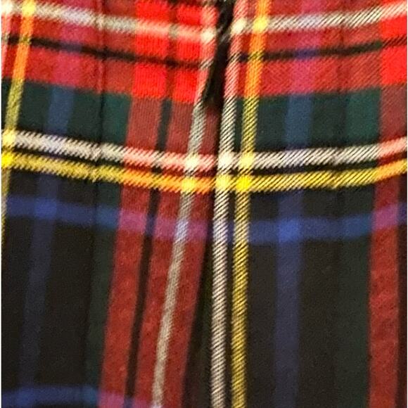 Vintage Wool Pleated Plaid Skirt Womens Size 10 with 26" waist - Picture 8 of 8
